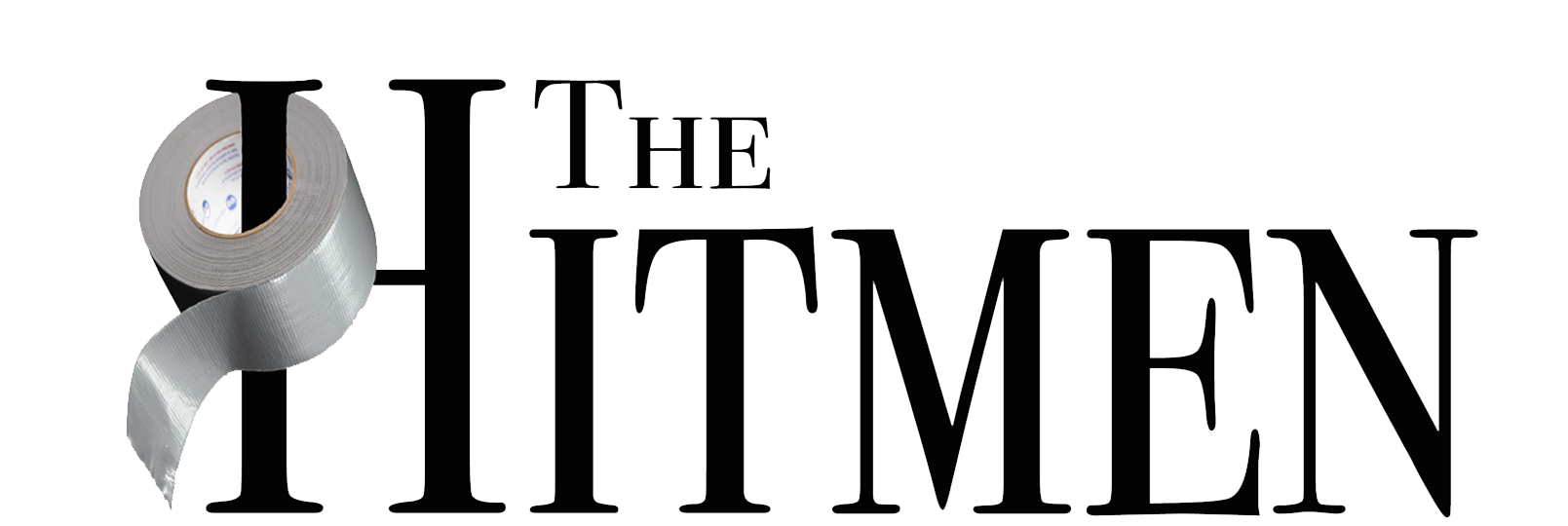 The Hitmen Movie - Official Comedy Thriller Film Logo featuring mafia mayhem and hilarious mishaps